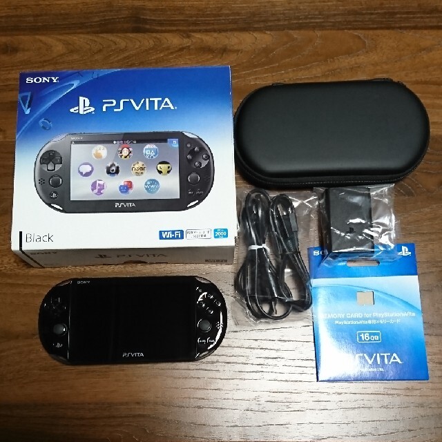 PS Vita プレイステーション ヴィータ 本体＋充電器＋ケース セット 超 