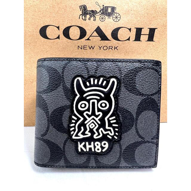 COACH コーチミッキー✕キースヘリングコラボ2つ折り財布 未使用