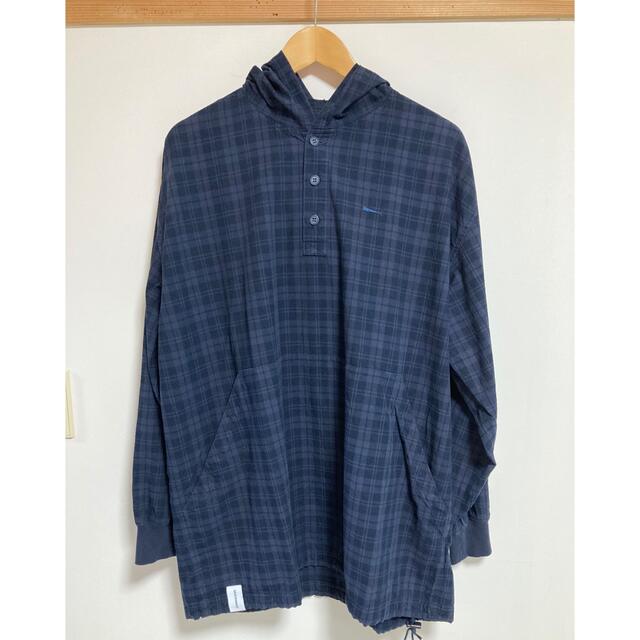 お得定番 W)taps - DESCENDANT/MOLE 01 HOODED LS SHIRT NAVYの通販 by