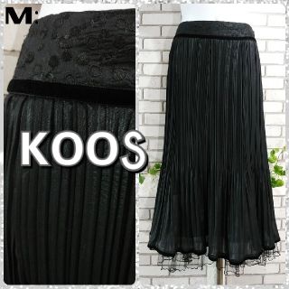 コース(KOOS)のM：Ｉライン フォーマルスカート／コース★超美品★ブラック(ロングスカート)