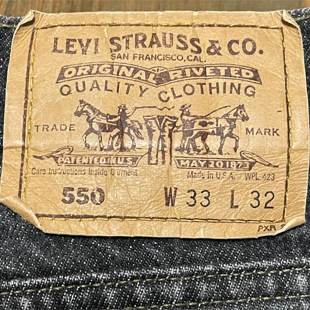 Levi's(リーバイス)の90s Levi's 550 Baggy Black made in USA メンズのパンツ(デニム/ジーンズ)の商品写真