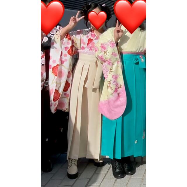 お試し価格!】 卒業白袴、赤袴2着セット、ブーツ付き 和服+着物 - www