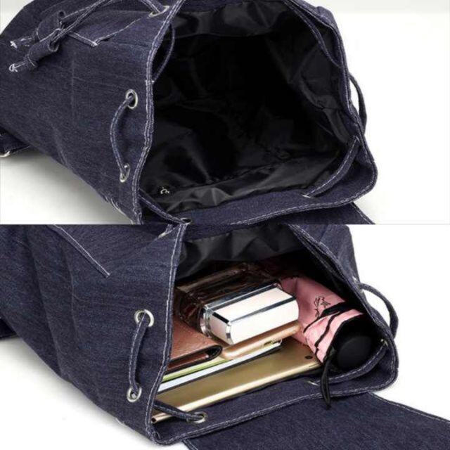 【早い者勝ち！】 デニム リュックサック デイパック バックパック ブルー メンズのバッグ(バッグパック/リュック)の商品写真