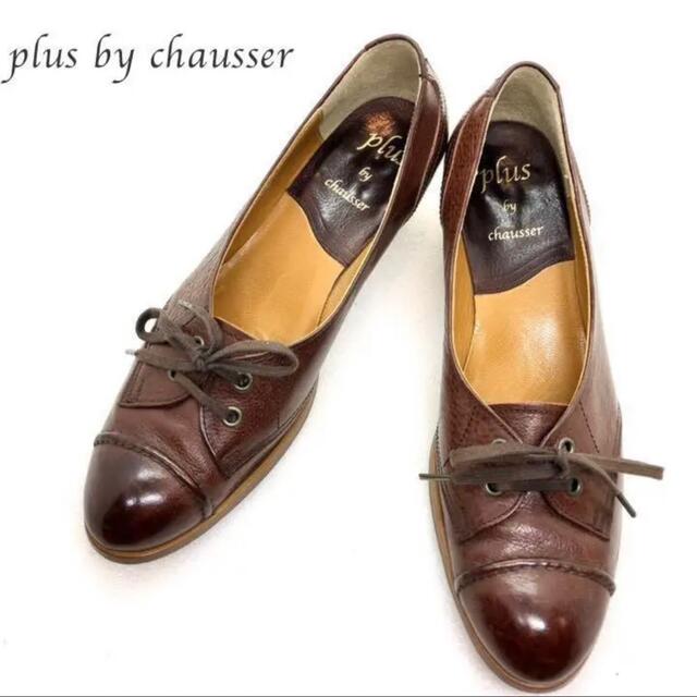 chausser(ショセ)のchausser / プリュスバイショセ 2ホール レースアップ パンプス レディースの靴/シューズ(ハイヒール/パンプス)の商品写真