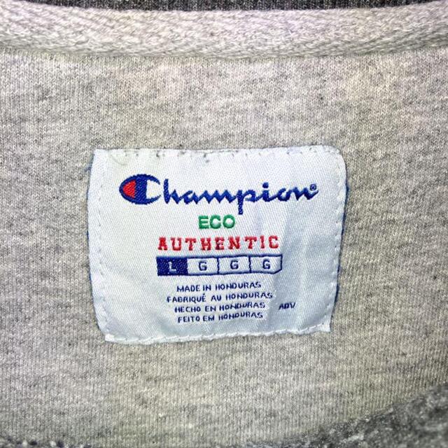 Champion(チャンピオン)の希少 90s チャンピオン スウェット 刺繍ロゴ ビッグシルエット 目付き 美品 メンズのトップス(スウェット)の商品写真