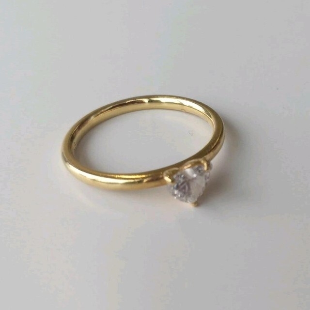 K18YG ハート❤ダイヤモンド0.42ct❗リング レディースのアクセサリー(リング(指輪))の商品写真