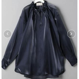 ユナイテッドアローズ(UNITED ARROWS)のAEWEN MATOPH イウエンマトフ オーガンジードローストリング ブラウス(シャツ/ブラウス(長袖/七分))