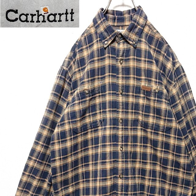 carhartt カーハート チェック 柄 オーバーサイズ メンズ 長袖 シャツ