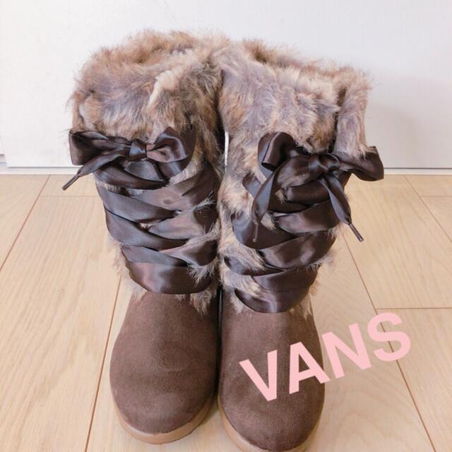 VANS(ヴァンズ)のバンズ　リボン　ブーツ レディースの靴/シューズ(ブーツ)の商品写真