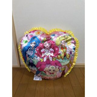 バンダイ(BANDAI)の♡ 新品　プリキュア  クッション　♡  ハート　フリル  サテン　人気　非売品(その他)