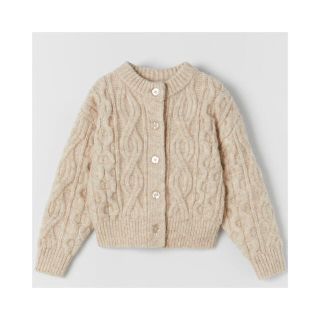 ザラキッズ(ZARA KIDS)のZARA キッズ　ケーブルニットカーディガン(カーディガン)