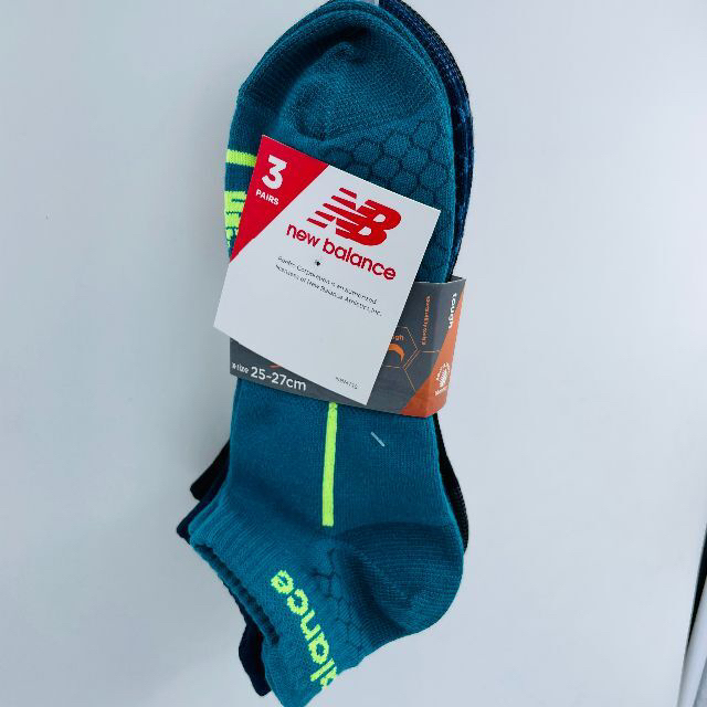 新品・未着用New Balance ニューバランス メンズ スポーツソックス3P メンズのレッグウェア(ソックス)の商品写真