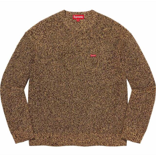 新品 Supreme Melange Rib Knit Sweater Lサイズ