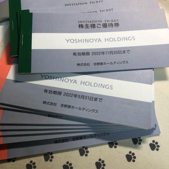 フード/ドリンク券 最新のみ 13冊 39000円分 吉野家 株主優待券 未使用