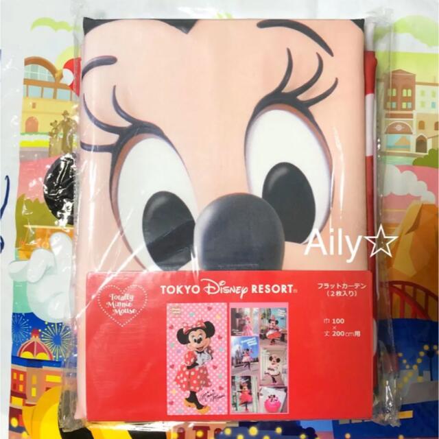 売れ筋がひ新作！ Disney - トータリーミニーマウス　カーテン　ミニー　ディズニーリゾート 新作♡ カーテン