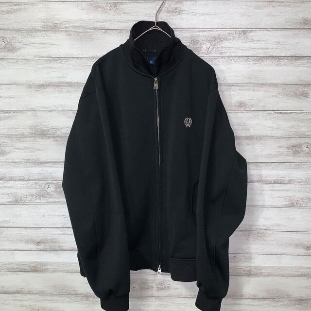 FRED PERRY(フレッドペリー)の✨希少サイズ✨　フレッドペリー　トラックジャケット　ジャージ　ゆるたぼ　黒 メンズのトップス(ジャージ)の商品写真