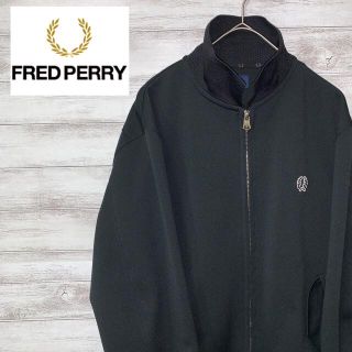 フレッドペリー(FRED PERRY)の✨希少サイズ✨　フレッドペリー　トラックジャケット　ジャージ　ゆるたぼ　黒(ジャージ)