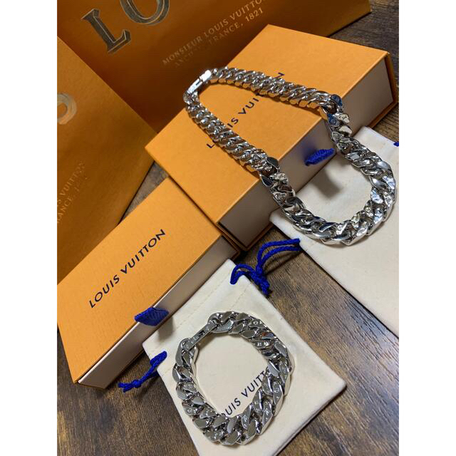 Shop Louis Vuitton Lv chain links necklace (M69987) by lifeisfun