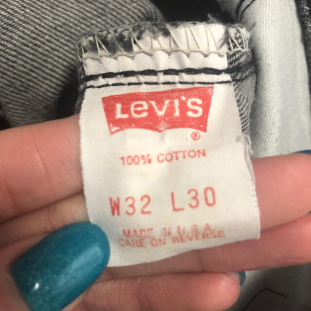 levi's シルバータブ　w30l32 ケミカルウォッシュ　グレー メンズのパンツ(デニム/ジーンズ)の商品写真