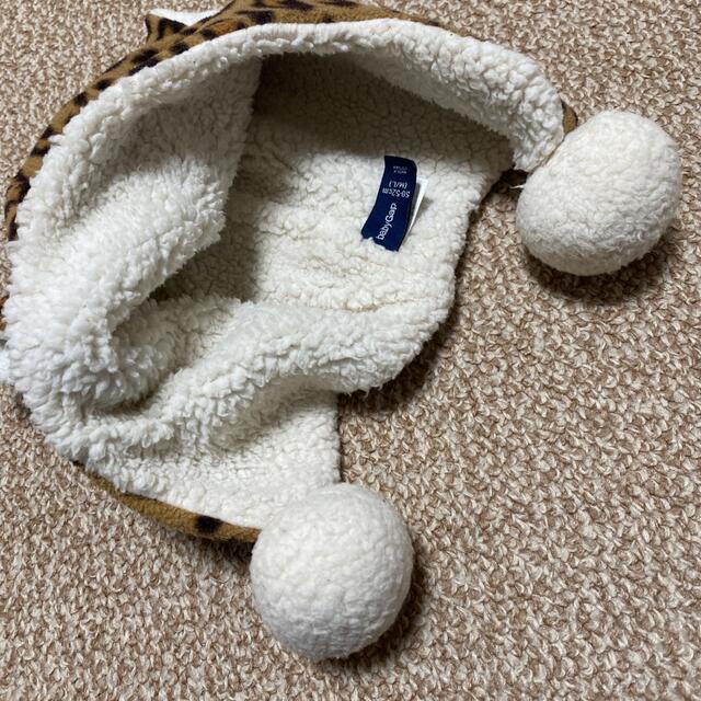 babyGAP(ベビーギャップ)のbaby Gap ヒョウ柄 ニット帽 ニットキャップ キッズ/ベビー/マタニティのこども用ファッション小物(帽子)の商品写真