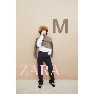 ザラ(ZARA)のZARA フェイクファー　帽子　Mサイズ(ニット帽/ビーニー)