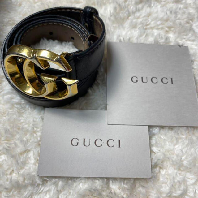 Gucci(グッチ)の限定値下げ❗️✨極美品✨GUCCI グッチ　ベルト　マーモント　ゴールド　レザー メンズのファッション小物(ベルト)の商品写真