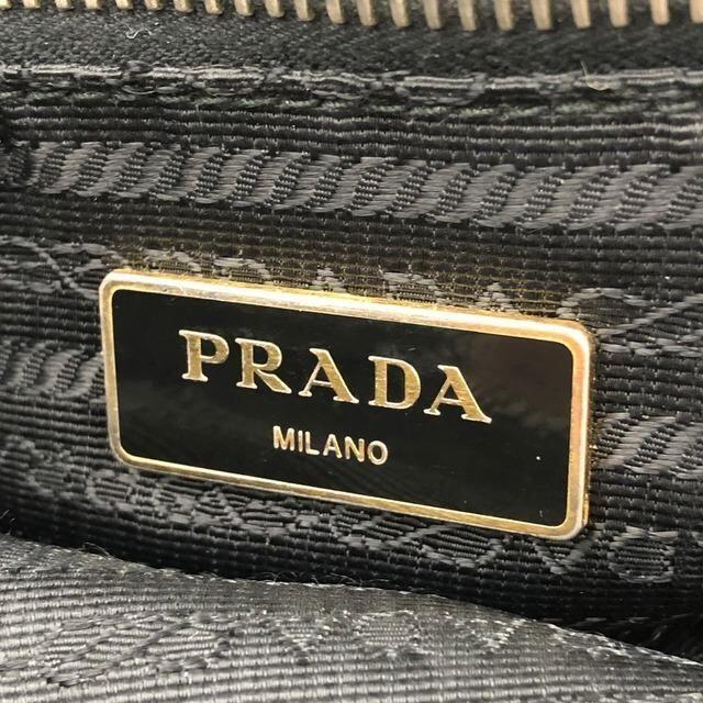 PRADA(プラダ)のPRADA 2way ナイロン ロゴプレート ハンドバッグ ブラック レディース レディースのバッグ(ハンドバッグ)の商品写真