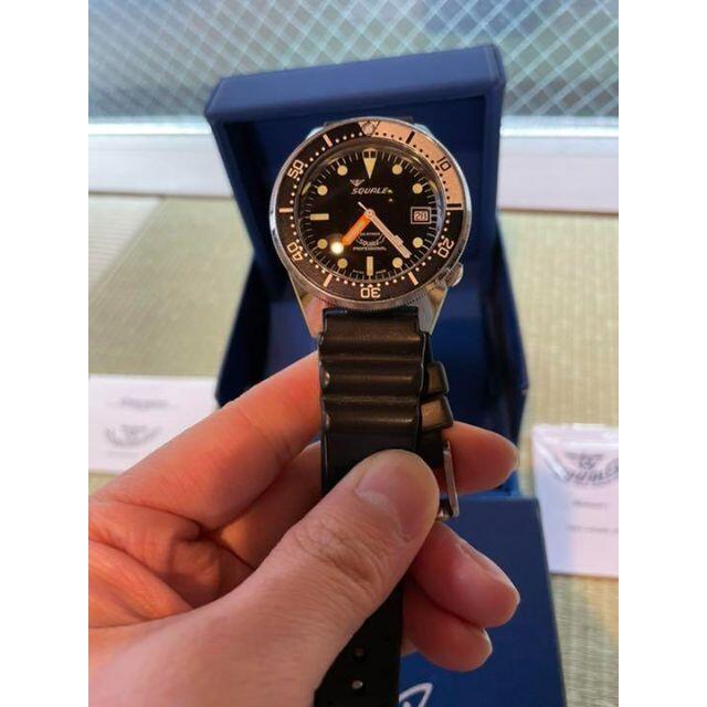 Squale スクワーレ ダイバーズウォッチ ブラック×ホワイト | www