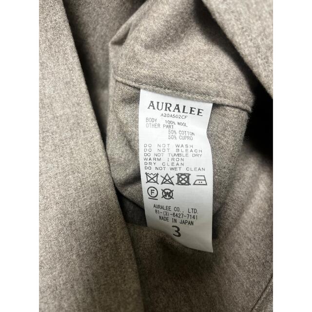 AURALEE 20aw WOOL FULLING FLANNEL SHIRTS 2