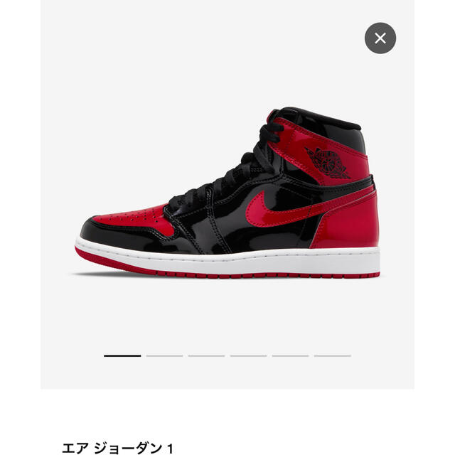 NIKE(ナイキ)のNike Air Jordan 1 High OG "Patent Bred" メンズの靴/シューズ(スニーカー)の商品写真