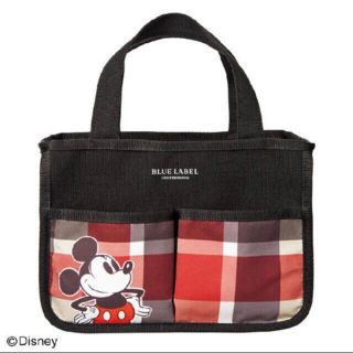 ディズニー(Disney)のBLUE LABEL ミッキーマウスデザイン インテリアバック(キャラクターグッズ)