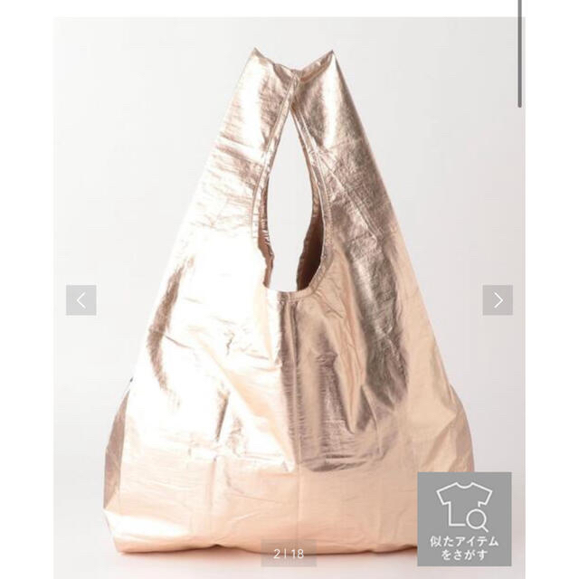 BAGGU メタリックピンクゴールド※スタンダード レディースのバッグ(エコバッグ)の商品写真