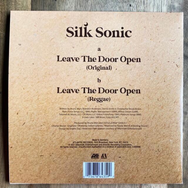 silk sonic Leave The Door Open 7インチ