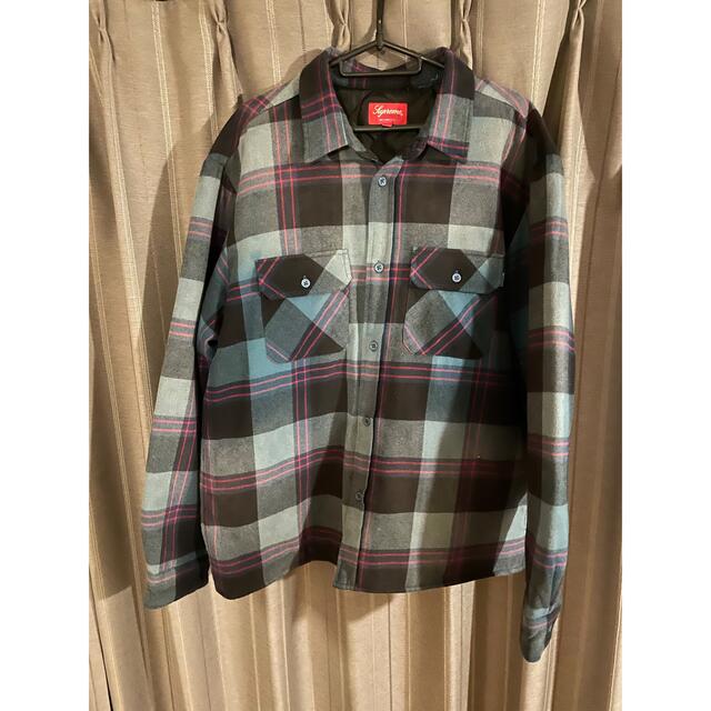 Supreme(シュプリーム)のSupreme Quilted Flannel Shirt Lサイズ メンズのトップス(シャツ)の商品写真