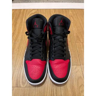 ナイキ(NIKE)のjordan 1 mid bred(スニーカー)