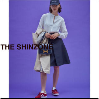 シンゾーン(Shinzone)のTHE SHINZONE シンゾーン タックスカート キャメル(ひざ丈スカート)