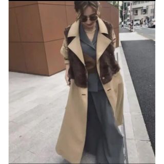 アメリヴィンテージ(Ameri VINTAGE)の完売品‼️AMERI UNDRESSED ECO FUR TRENCH COAT(ロングコート)