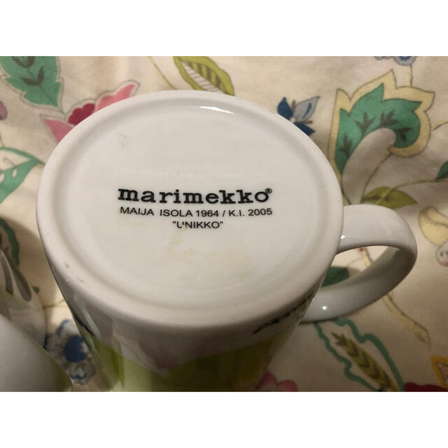 marimekko(マリメッコ)のマリメッコ   マグカップ　廃盤品　2個セット インテリア/住まい/日用品のキッチン/食器(グラス/カップ)の商品写真