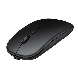 ワイヤレスマウス 無線 USB充電式 小型超薄型 黒
