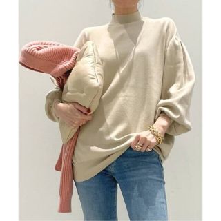 アパルトモンドゥーズィエムクラス(L'Appartement DEUXIEME CLASSE)のアパルトモン☆Sleeve Volume Knit　新品ベージュ(ニット/セーター)