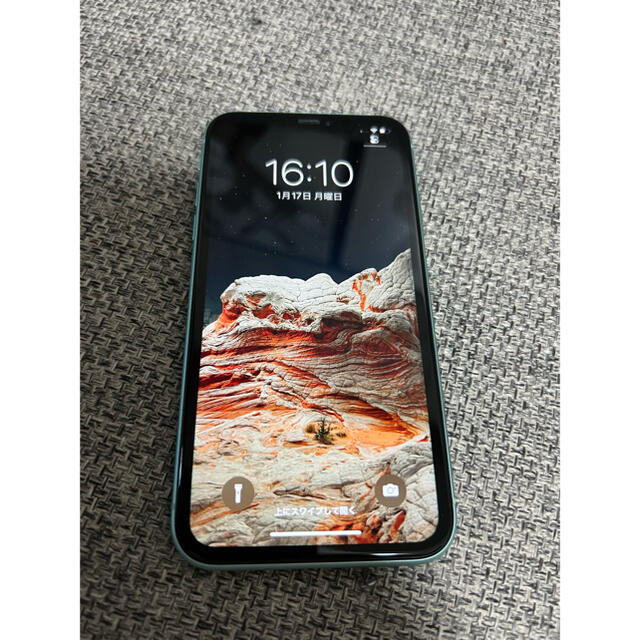 Apple(アップル)のIPhone 11グリーン     128g     5500円値下げ スマホ/家電/カメラのスマートフォン/携帯電話(スマートフォン本体)の商品写真