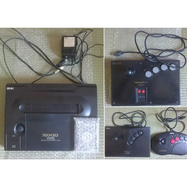 NEOGEO AES ネオジオ 本体 + コントローラー + セガサターン変換機 NEOGEO AES ネオジオ 本体 + コントローラー + セガサターン変換機