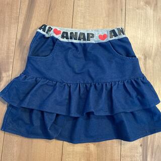 アナップキッズ(ANAP Kids)のANAP デニム風スカート　120センチ(スカート)