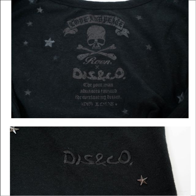 Roen(ロエン)のROEN ロエン/dis&co コラボ スタースタッズタンクトップ黒 メンズのトップス(Tシャツ/カットソー(半袖/袖なし))の商品写真