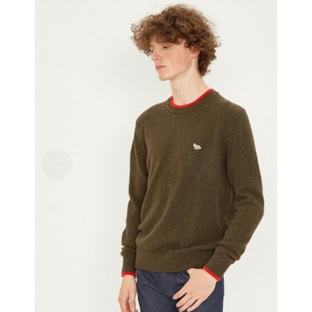 MAISON KITSUNE LAMBSWOOL R NECK PULLOVER