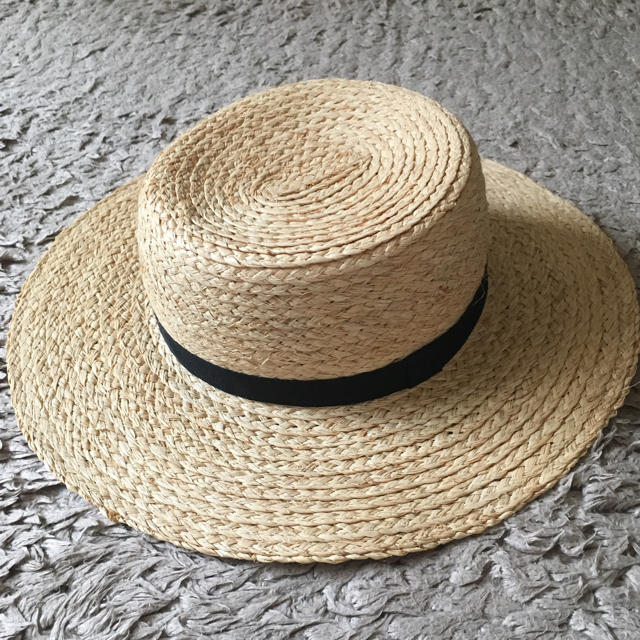 JEANASIS(ジーナシス)の今年夏のもの！JEANASIS カンカン帽 レディースの帽子(麦わら帽子/ストローハット)の商品写真