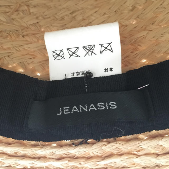 JEANASIS(ジーナシス)の今年夏のもの！JEANASIS カンカン帽 レディースの帽子(麦わら帽子/ストローハット)の商品写真