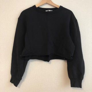 ユニクロ(UNIQLO)のユニクロ　黒スウェット(トレーナー/スウェット)