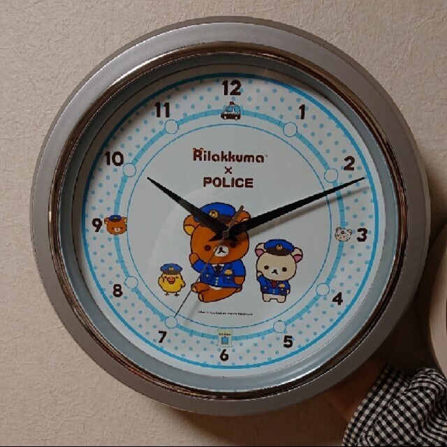 police×リラックマのコラボ掛け時計エンタメ/ホビー