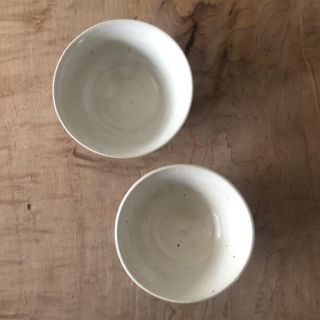 ［CLASKA］ご飯茶碗 大小2点セット 陶器 陶芸 志野釉 東屋 美品(食器)